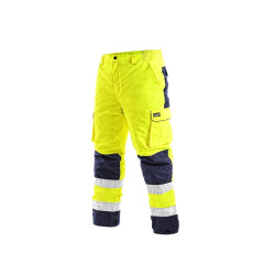 Pánské reflexní kalhoty CARDIFF, zimní, žluté