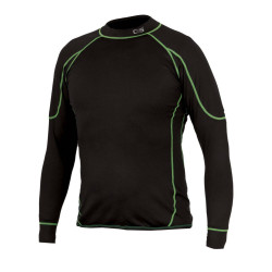 Pánské funkční tričko REWARD, dl. rukáv, černo-zelené